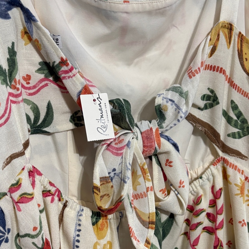 Colorful Printed Women's Plus Dress - Picture 3 of 9